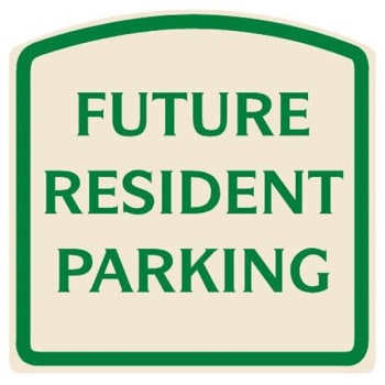 Image for Future Resident Parking Designer Sign, Green On Ivory, 16 X 16 from HD Supply