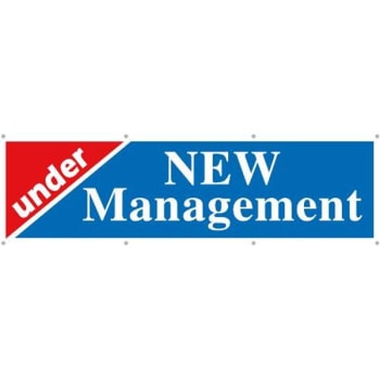 Image for 10 X 3 Ft. “under New Management” Signage from HD Supply
