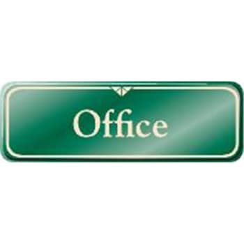 Image for Office Interior Sign, Green, 9 X 3 from HD Supply