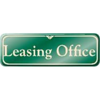 Image for Leasing Office Designer Sign, Green, 9 x 3 from HD Supply