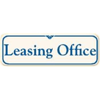 Image for Leasing Office Designer Sign, Ivory, 9 X 3 from HD Supply