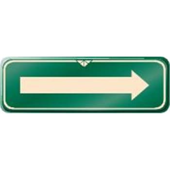 Image for Right Arrow Sign, Green, 9 X 3 from HD Supply