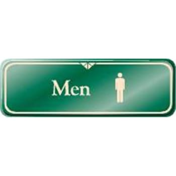 Image for Men Interior Sign, Green, 9 X 3 from HD Supply