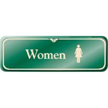 Image for Women Interior Sign, Green, 9 X 3 from HD Supply