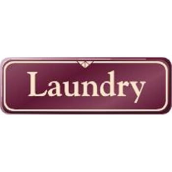 Image for Laundry Interior Sign, Burgundy, 9 X 3 from HD Supply