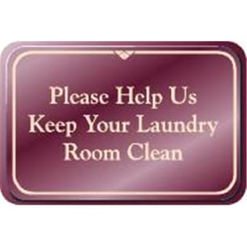 Image for Please Help Us...  Interior Sign, Burgundy, 9 X 6" from HD Supply