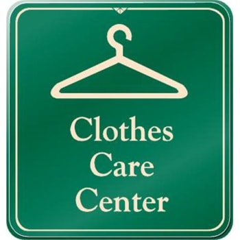 Image for Clothes Care Center Interior Sign, Green, 9 X 9-1/2 from HD Supply