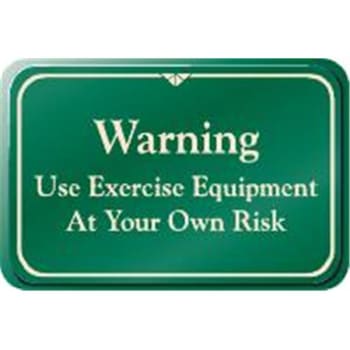 Image for Warning Interior Sign, Green, 9 X 6 from HD Supply