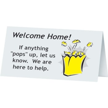 Welcome Home Popcorn With Card Package Of 36