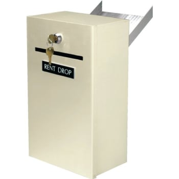 Rent Drop Box With Wall Chute, Beige