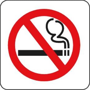 Image for No Smoking Interior Decal, 1-Sided, 4 X 4" Package Of 5 from HD Supply