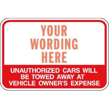 Image for Semi-Custom Unauthorized Cars...  Sign, Reflective, 18 X 12" from HD Supply