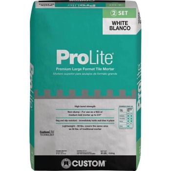Image for Custom Building Products Prolite 30 Lb. White Tile And Stone Mortar from HD Supply