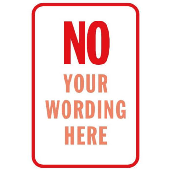 Image for Semi-Custom No Parking Sign, Non-Reflective, 18 X 24 from HD Supply