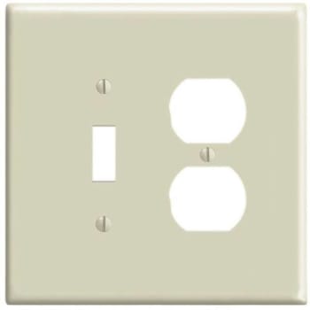 Image for Leviton Ivory 2-Gang 1-Toggle/1-Duplex Wall Plate from HD Supply