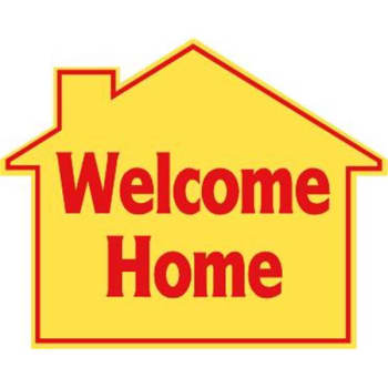 Promotional Welcome Home House Sign, 22-1/2 X 18 | HD Supply