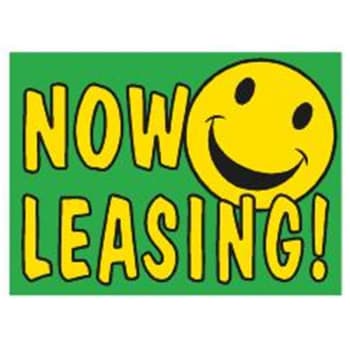 Image for Aluminum Now Leasing! Amenity Sign, Smiley Face, 24 x 18 from HD Supply