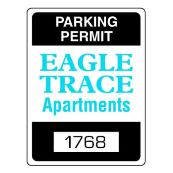 Image for Custom Parking Permit Bumper Stickers, 2-1/4 x 3, Package of 100 from HD Supply