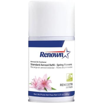 Image for Renown 6 Oz Spring Flowers Odor Neutralizer Aerosol Dispenser Refill from HD Supply