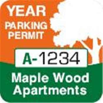 Image for Custom Parking Permit Bumper Stickers, Square, 1-3/4 x 1-3/4 Package Of 100 from HD Supply