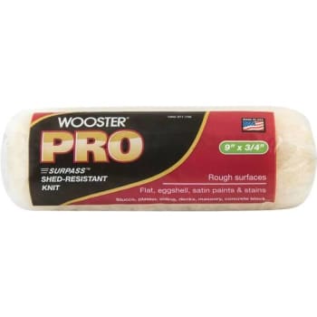 Image for Wooster 9x 3/4" Pro Surpass Shed-Resistant Knit High-Density Fabric Roller Cover from HD Supply