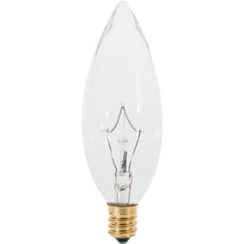 Image for Satco 60w B10 Candelabra Base Torpedo Tip Dimmable Light Bulb Package Of 25 from HD Supply