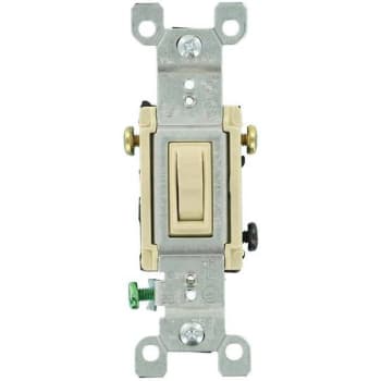 Image for Leviton 15 Amp 3-Way Toggle Switch, Ivory Package Of 6 from HD Supply