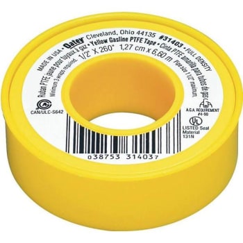 Image for Oatey 1/2 In X 260 In Yellow Thread Sealing Ptfe Plumber's Tape from HD Supply