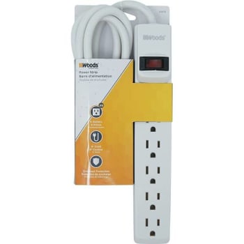 Image for Woods 6 Ft 6-Outlet Power Strip With Overload Protection from HD Supply