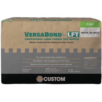 Image for Custom Building Products Versabond-Lft 50 Lbs. White Fortified Medium Bed Mortar from HD Supply