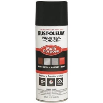 Image for Rust-Oleum 12 Oz Industrial Choice Semi Flat Black Spray Paint from HD Supply