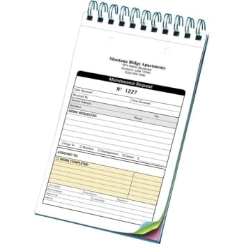 Image for Personalized 3-Part Maintenance Request Book from HD Supply
