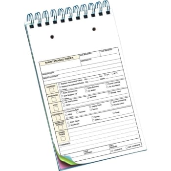 Image for Personalized 3-Part Maintenance Request Book, Checklist Format from HD Supply