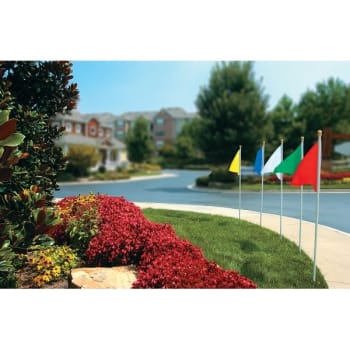 Image for Pennant Flag Kit, Red, Pennant with Pole, 3' x 2' from HD Supply