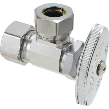 Image for Brasscraft 1/2" Nom Comp Inlet X 7/16 & 1/2" Sj Outlet Multi-Turn Angle Stop from HD Supply