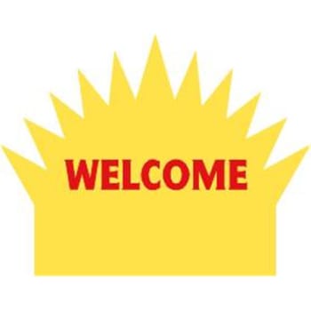 Image for Welcome Slide-In Burst, 30 X 24 from HD Supply