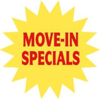 Image for Stock Move-In Specials Promotional Burst, 32 X 32 from HD Supply