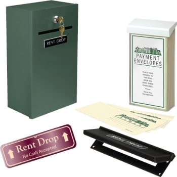Image for Rent Drop Box Kit, Green With Burgundy Sign from HD Supply