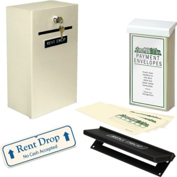 Image for Rent Drop Box Kit, Beige With Ivory Sign from HD Supply