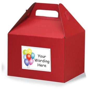 Image for Gift Boxes With Labels, Red Design from HD Supply