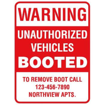 Image for Semi-Custom Warning Unauthorized Sign, Red Non-Reflective, 18 x 24 from HD Supply