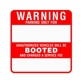 Image for Semi-Custom Warning Parking Only For Sign, Non-Reflective, 24 X 24 from HD Supply