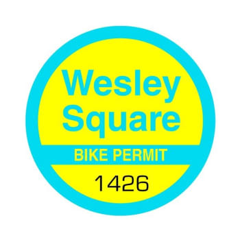 Bike Permit, Circle, 1-1/2 Package Of 100