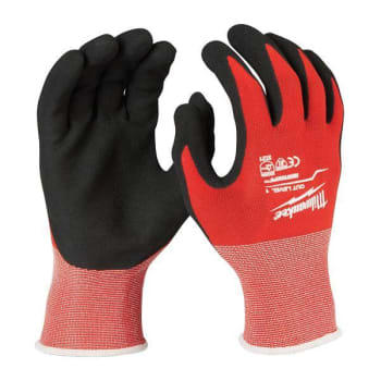 Image for Milwaukee X-Large Red Nitrile Cut Resistant Dipped Work Gloves Package Of 24 from HD Supply