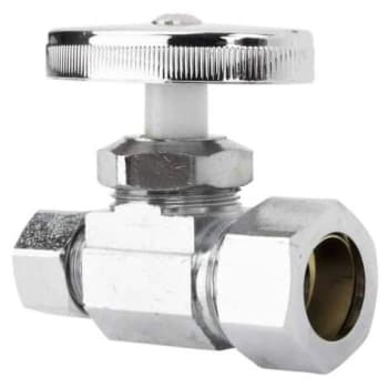 Image for Homewerks 1/2" Nom Comp Inlet X 3/8" Od Comp Outlet Multi-Turn Straight Valve from HD Supply