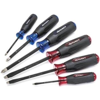 Image for Husky Diamond Tip Magnetic Screwdriver 6-Piece Set from HD Supply