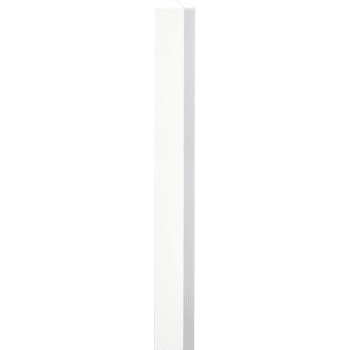 Aluminum Post, 6' White, 1-1/2 X 1-1/2 X 6'