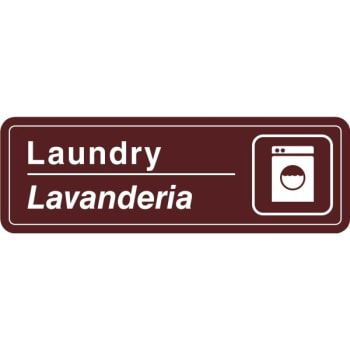 Image for Bilingual Laundry Interior Sign, 9 X 3 from HD Supply