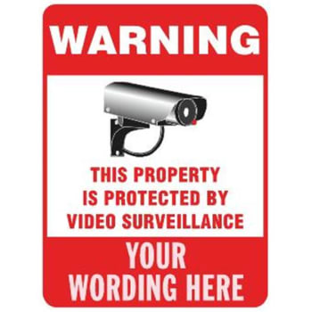 Image for Semi-Custom Warning/This Property...  Sign, Red Reflective, 18 X 24" from HD Supply