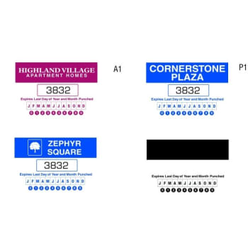 Image for Custom Parking Permit Bumper Stickers, 3 x 2 Package Of 100 from HD Supply